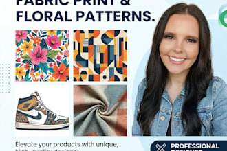 design abstract, shoe, fabric print, and floral patterns