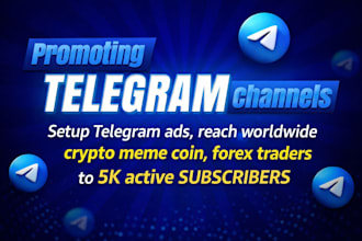do forex promotion to grow 500k active telegram forex subscribers, telegram ads