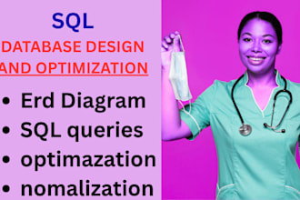 develop sql database with erd, normalization, and complex queries