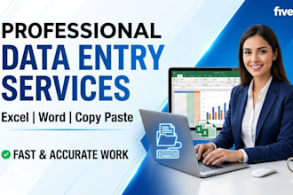 do accurate data entry in microsoft excel and word