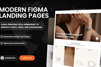 design high converting figma landing page UX UI website landing page