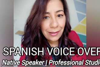 record a professional neutral spanish voice over