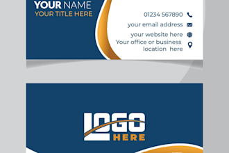 design luxury business card with free canva editable file