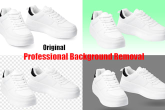 do professional background removal and photo cutout for ecommerce