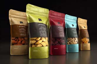 design artistic pouch and packaging