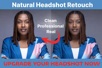 natural portrait and beauty photo retouching, skin retouch