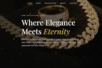 design a luxury website for your premium brand