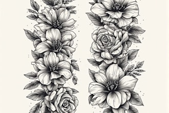 makle a tattoo design of tattoo sleeve