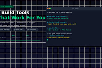 build a custom cli tool or automation script for your workflow