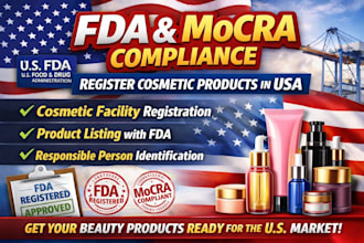 register cosmetic product with fda and mocra compliance