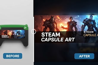 design steam capsule art steam game cover art and steam store capsule banner