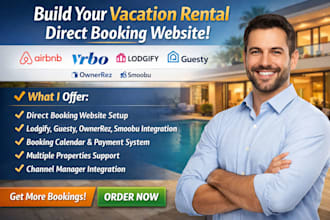setup direct booking website vacation rental ownerrez guesty lodgify smoobu vrbo