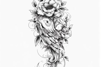 create a tattoo design of tattoo sleeve