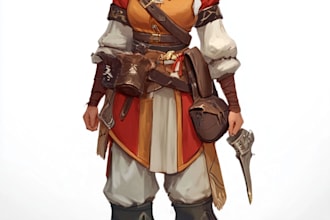 design stylized 2d game characters