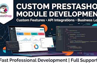 develop a custom prestashop module for your ecommerce store