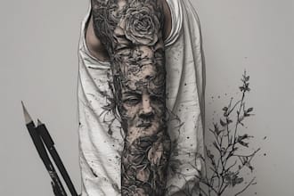 a tattoo design of tattoo sleeve