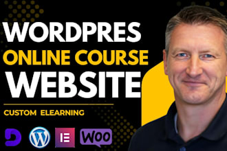 create wordpress lms online course website tutor lms website development