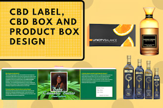 design product label and product packaging for you