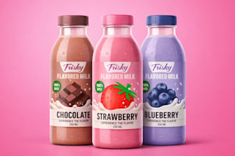 bottle label design beverage label can juice soda drink packaging label design