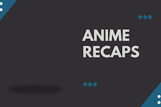 write engaging anime scripts, recaps and reviews