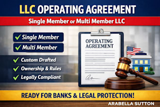 write llc operating agreement for single or multi member llc