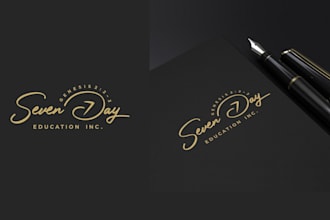 design a professional signature, real estate logo for property business