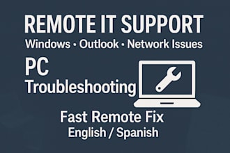 fix windows PC, outlook, and network issues with remote IT support