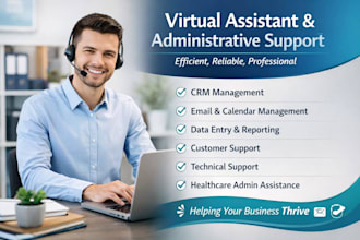 do virtual assistant and admin task
