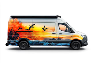 draw car wrap, van wrap design vehicle wrap