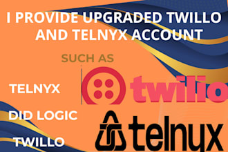 setup verified upgraded twilio telnyx plivo account and sip trunk