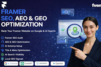 do framer SEO, aeo, GEO and ai search optimization for framer websites