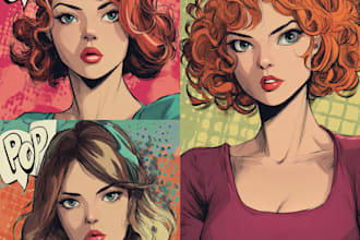 draw amazing vector pop art style from your photo