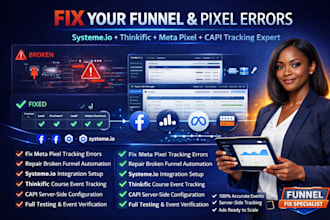 fix system io meta pixel thinkific course funnel automation capi tracking
