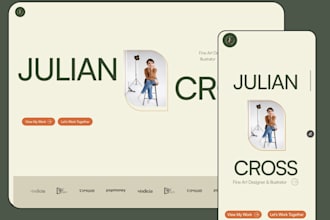 design a modern, responsive framer website