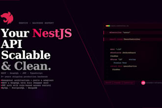 build a scalable rest or graphql API with nestjs and typescript
