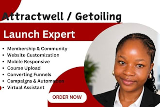 be your attractwell virtual assistant, getoiling launch expert, online course