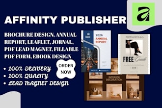 design annual report, magazine sales brochure company profile affinity publisher