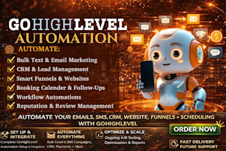 build advanced gohighlevel automation crm workflow and lead follow up system