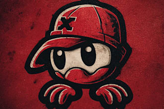 design vintage retro mascot for brand, merch, and logo