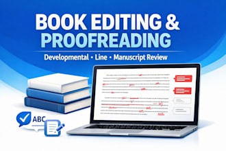 developmental line edit substantive edits proofread format fiction non fiction
