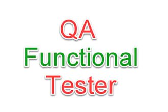 funtional testing, manual testing
