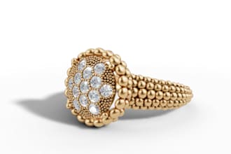 design custom jewelry cad,stl files and 3d rendering in rhino and matrixgold