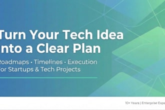 help you plan and structure your tech project
