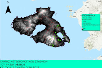 help with map analysis, spatial data organization and the create maps