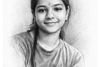create pancil drawing illustration for you