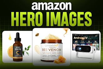design high converting amazon hero image