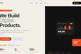 professional and modern website development for your business