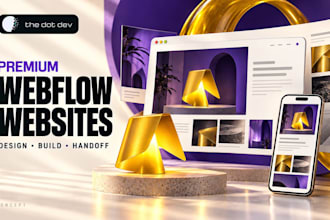 design a premium webflow business website