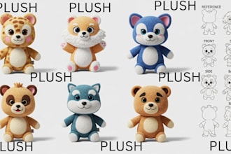 create custom plush toy design plush pattern amigurumi plushie doll art plushies