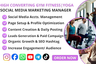 grow your gym, yoga and fitness business with social media leads